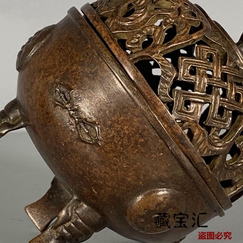 Antyczny, wydrążony palnik do  – Vintage And Collectible Items recenzja i cena