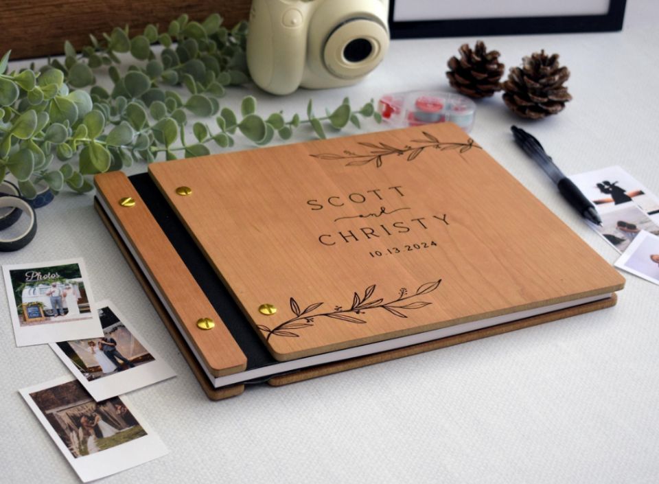 Drewniana Księga Gości Weselny – Polaroid Photo Album recenzja i cena